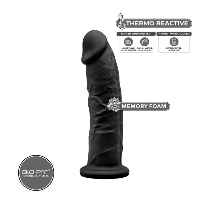 Dildo Realistico Silexd Nero | Silexd Dildos