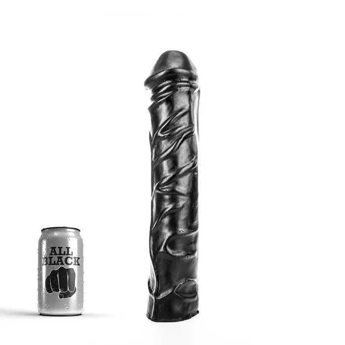 Dildos All Black Grote Realistische Dildo 31 x 65 cm Zwart All Black