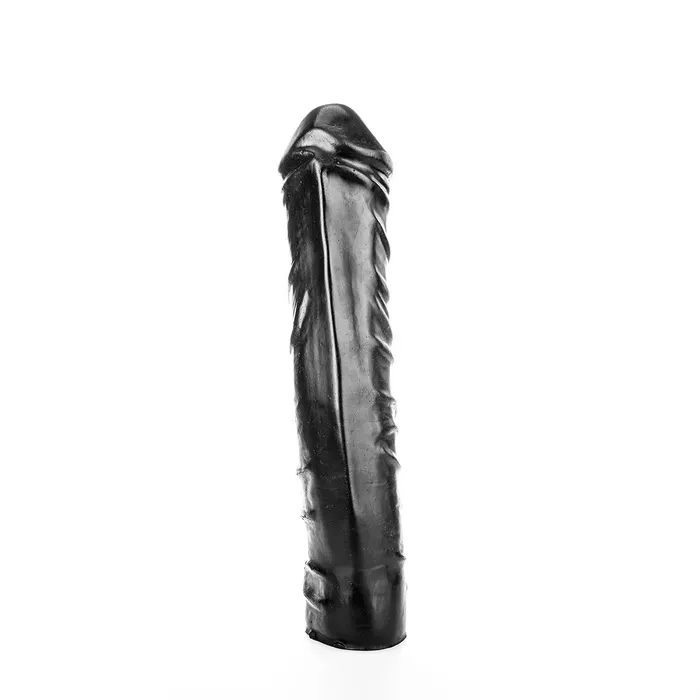 Dildos | All Black - Grote Realistische Dildo - 31 x 6.5 cm - Zwart - All Black