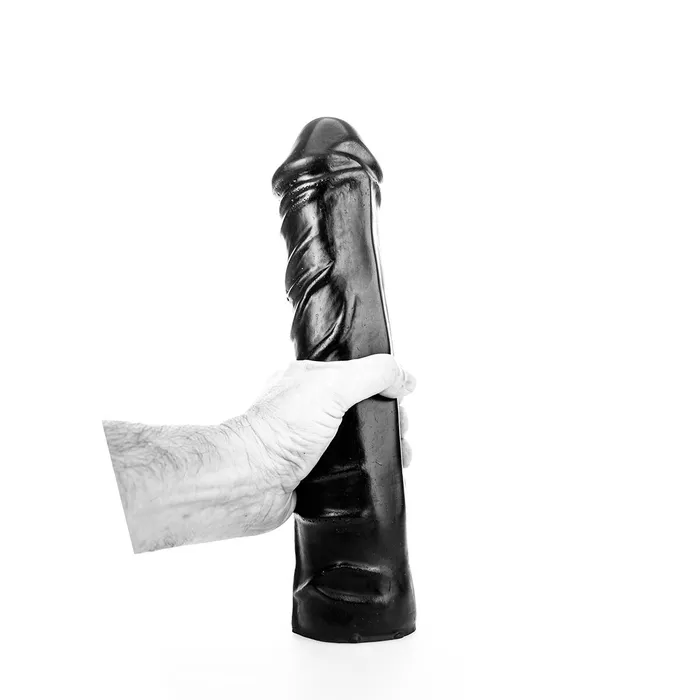 Dildos | All Black - Grote Realistische Dildo - 31 x 6.5 cm - Zwart - All Black