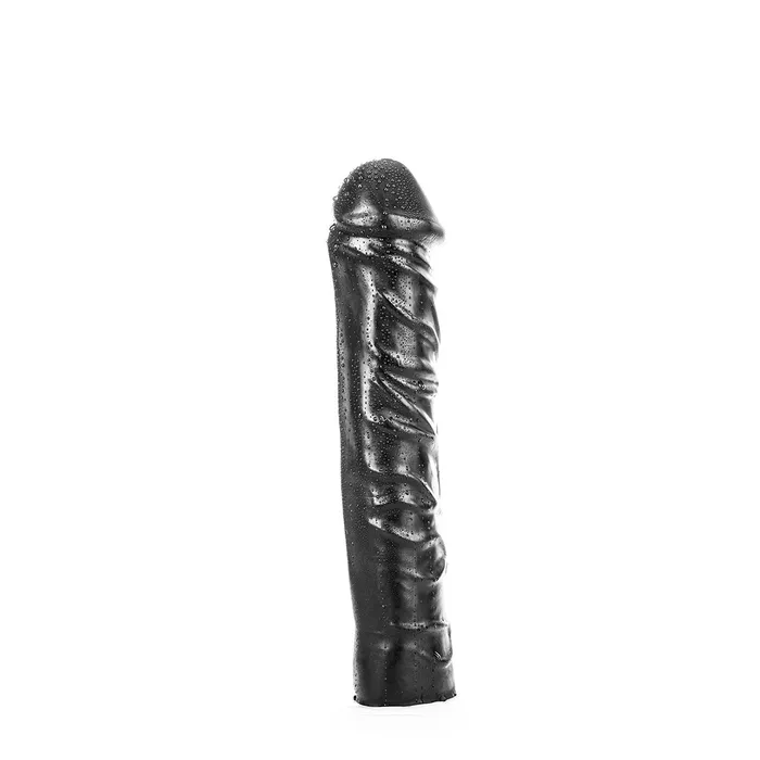 Dildos | All Black - Grote Realistische Dildo - 31 x 6.5 cm - Zwart - All Black