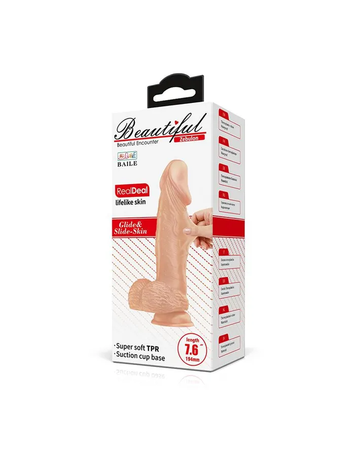 Pretty Love Vibrators | Pretty Love - Zebulon - Realistische Vibrerende Dildo - Lichte Huidskleur - Geeft Levensechte Ervaring