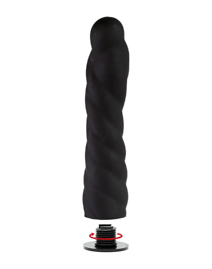 Rimba Verwisselbare Dildo voor Strapon Zwart 34 x 16 cm 160 mm lengte 34 mm diameter Rimba Female Sex Toys