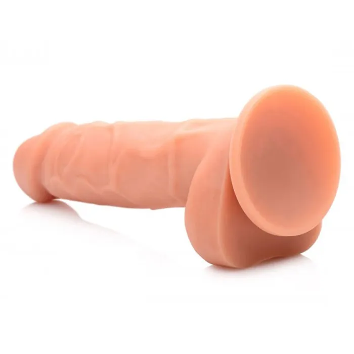 XR Brand Dildos | Power Pecker 7 Inch Silicone Dildo with Balls