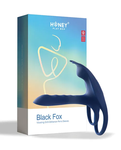 Blue Fox Vibrating Girth Enhancer Penis Sleeve Blue Uc Global Trade INChoney Play B Vibrators