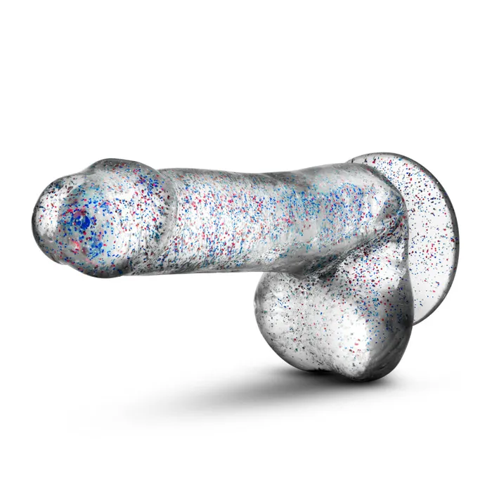 Blush Novelties Dildos | Naturally Yours - 6 Inch Glitter Cock - Sparkling Clear