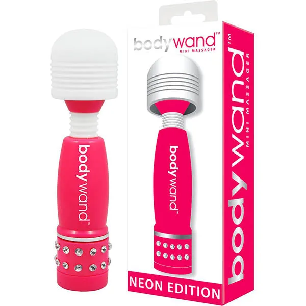 Bodywand Vibrators Bodywand Mini Massager Neon Edition Pink Mini Massage Wand