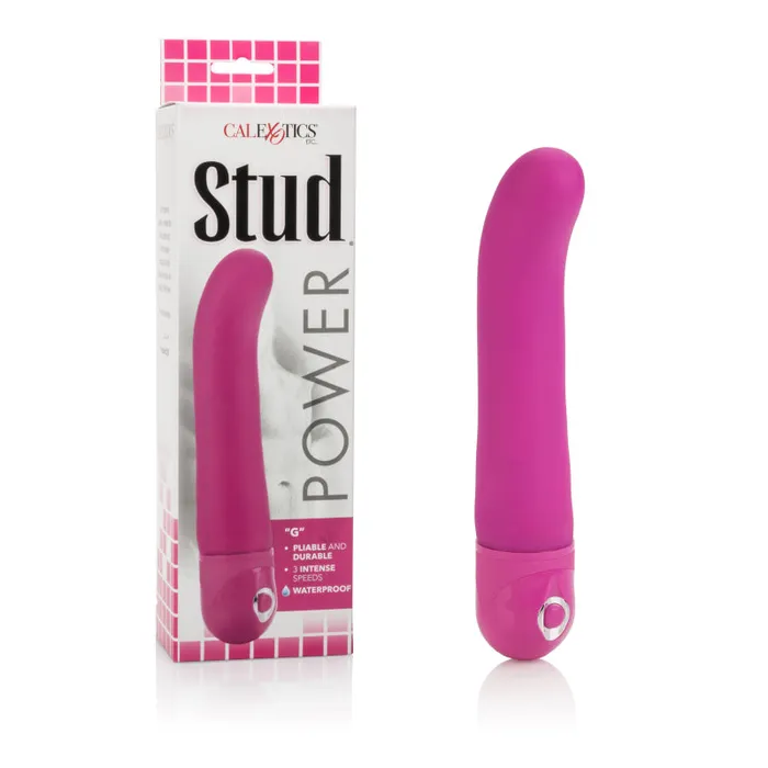 CalExotics Vibrators Waterproof Power Stud G Vibe Pink