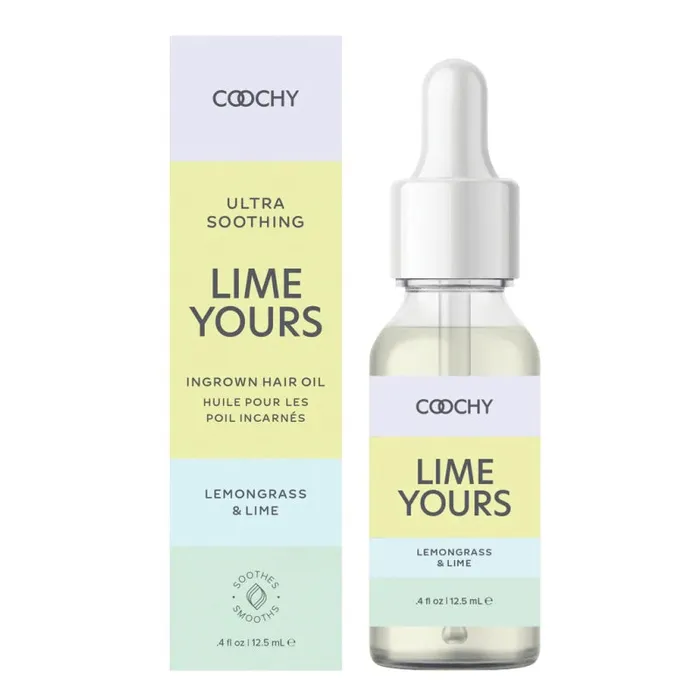 Classic Brands Vibrators Coochy Ultra Soothing Lime Yours Ingrown Hair Oil Lemongrass and Lime 4 Oz