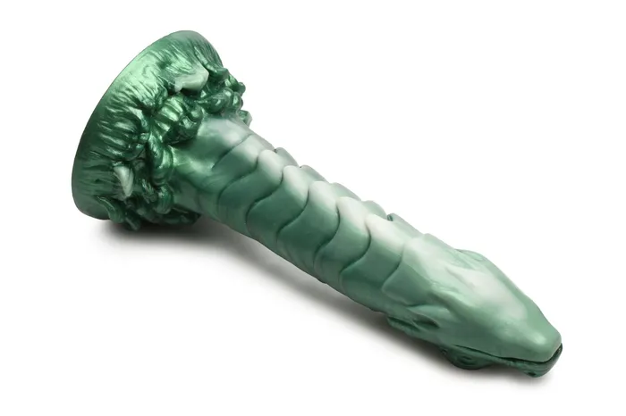 Cockness Monster Lake Creature Fantasy Ribbed DIldo | XR Brands Female Sex Toys