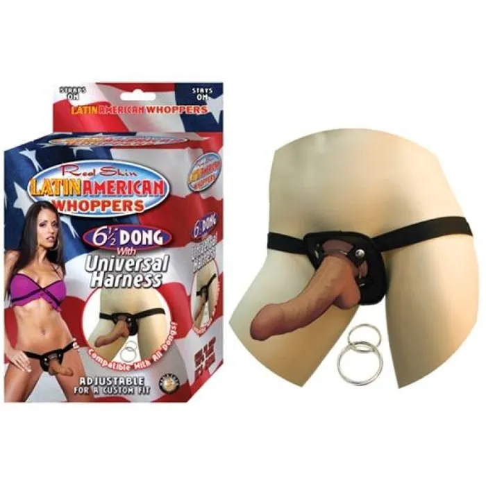 Dildos | Nasstoys All American Whoppers 6.5-Inch-Dong With Universal Harness Latin