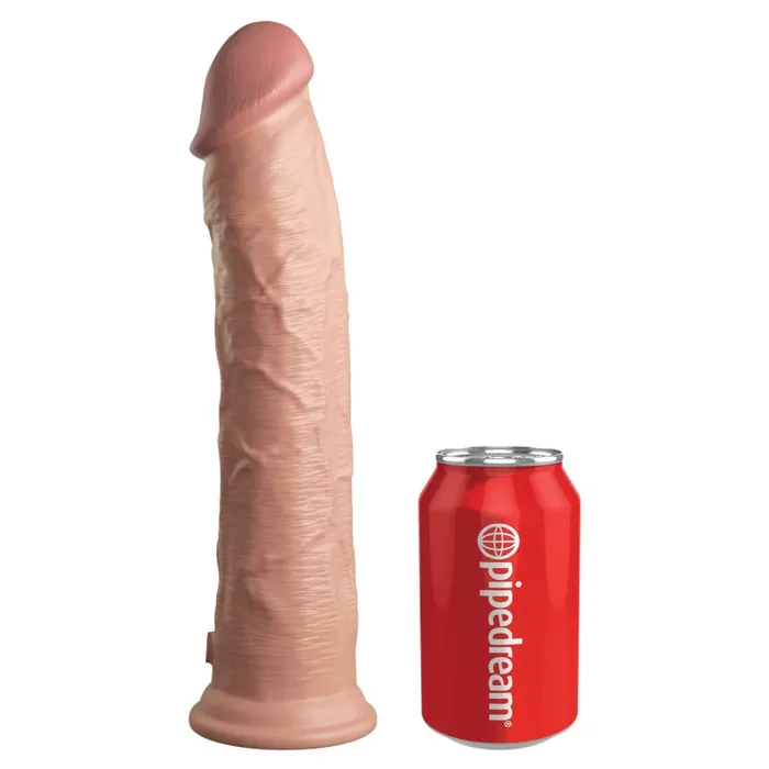 Dildos | Pipedream King Cock Elite 11 Inch Silicone Dual Density Cock - Light