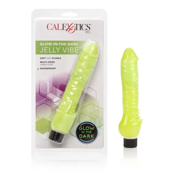 Dildos Sale GlowintheDark Jelly Penis Vibe 7 Inches Green