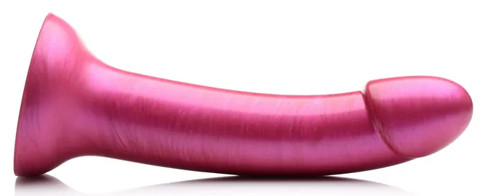 Dildos | XR Brands G-Tastic 7 Inch Metallic Silicone Dildo - Pink