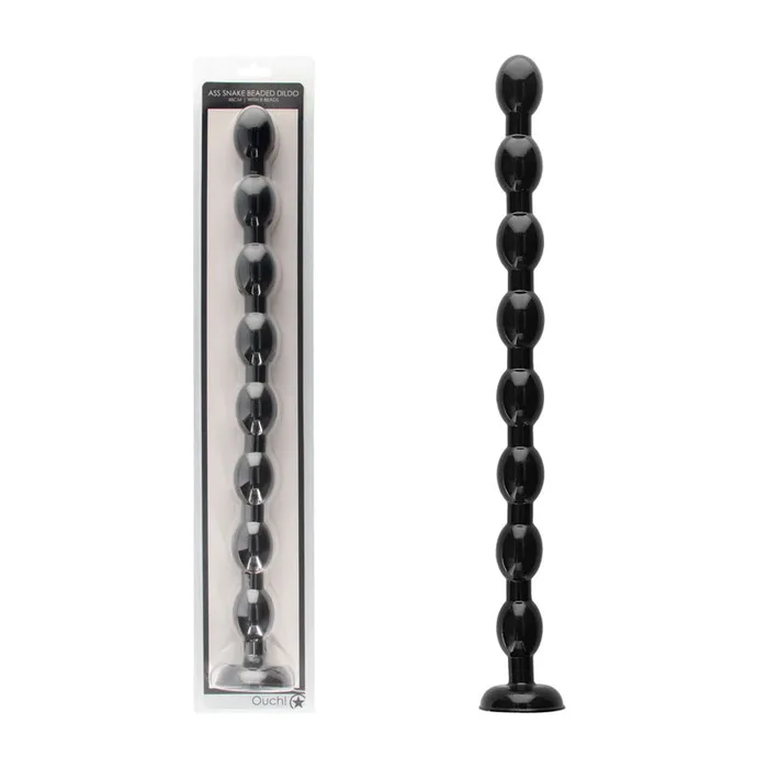 Early2bed OUCH Ass Snake Beaded Dildo 48 cmou651blk Anal