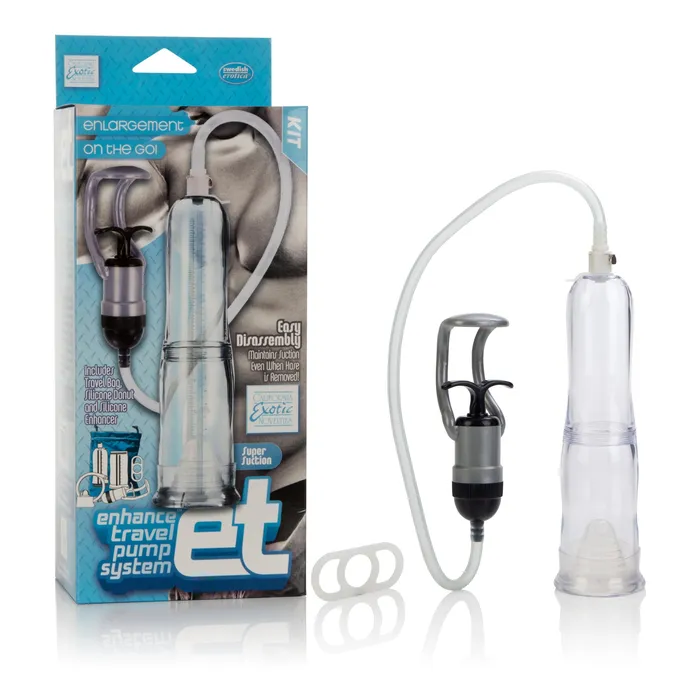 Enhance Travel Pump System CalExotics Male Sex Toys