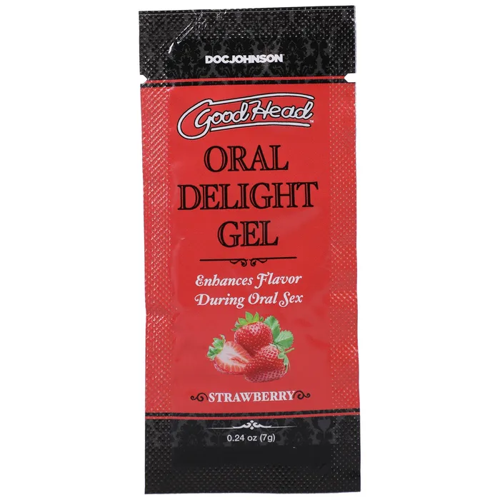 Enhancers Doc Johnson Goodhead Oral Delight Gel Strawberry 024 Oz