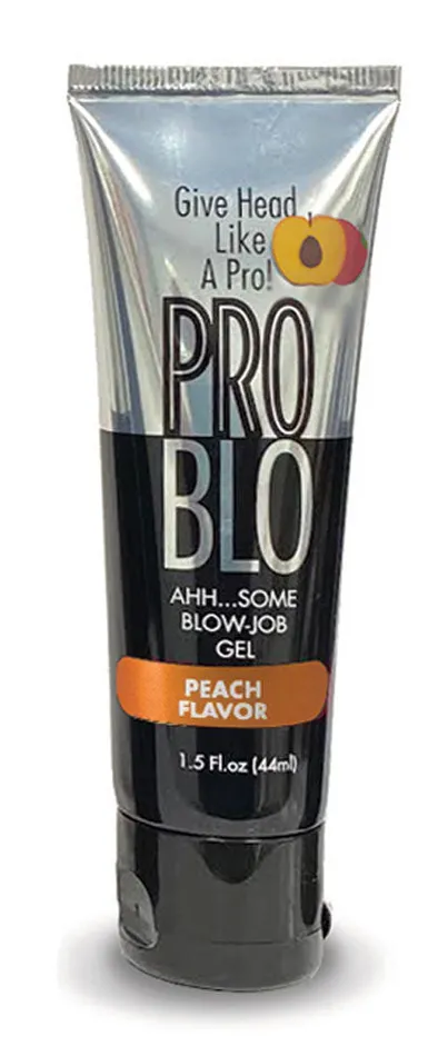 Enhancers Problow Oral Pleasure Gel Peach Little Genie