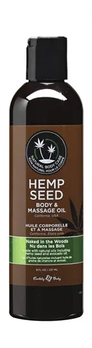 Hemp Seed Massage Oil 8 Fl Oz Naked in the Woods Earthly Body Couples