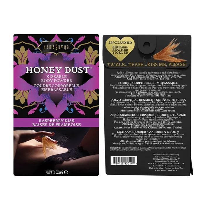 Kama Sutra Vibrators Honey Dust Raspberry Kiss 1 Oz