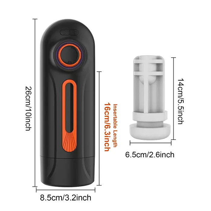 Lovetoyshub Male Sex Toys | 5 in 1  10 Vibration Thrusting 4 Suction Automatic Stroker Masturbator