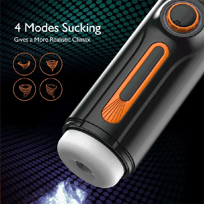 Lovetoyshub Male Sex Toys | 5 in 1  10 Vibration Thrusting 4 Suction Automatic Stroker Masturbator