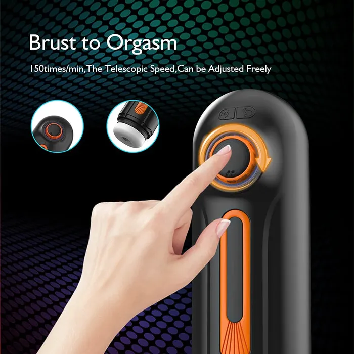 Lovetoyshub Male Sex Toys | 5 in 1  10 Vibration Thrusting 4 Suction Automatic Stroker Masturbator