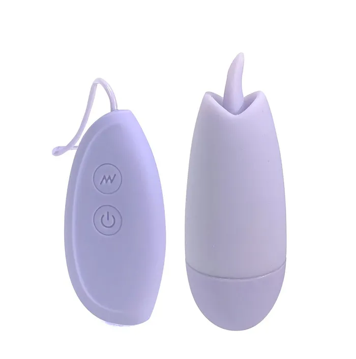 Maia Toys Vibrators | Ellie Super Charged Tongue Action Wire Egg Light Purple