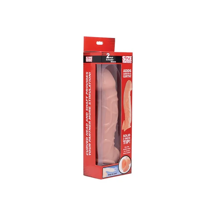 Male Sex Toys 2in Extender Sleeve Flesh Size Matters