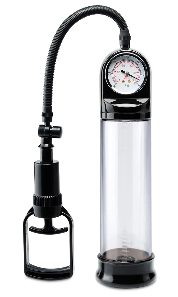 Male Sex Toys Pipedream Pump Worx AccuMeter Power Pump Black