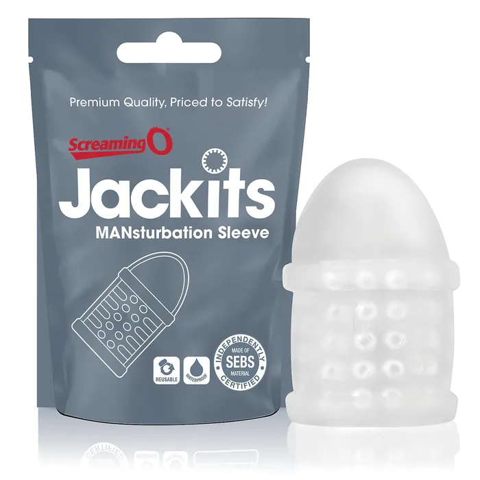 Male Sex Toys | Screaming O Jackits Mansturbation Sleeve - Each - Clear