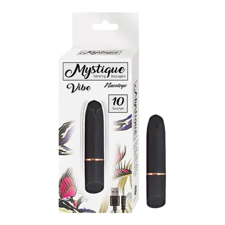 Nasstoys Mystique Rechargeable Bullet Vibrator - Balck | Novelties By Nasswalk Female Sex Toys