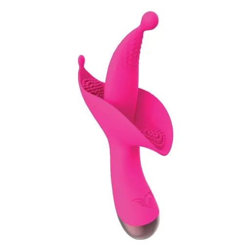 Nasstoys Vibrators Passion Flower Bud Heat Up Massager Pink