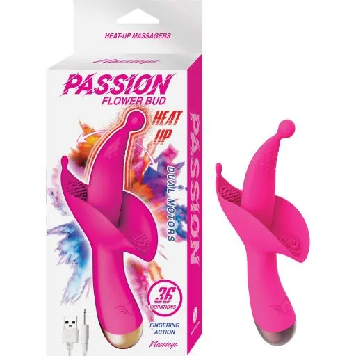 Nasstoys Vibrators | Passion Flower Bud Heat Up Massager Pink