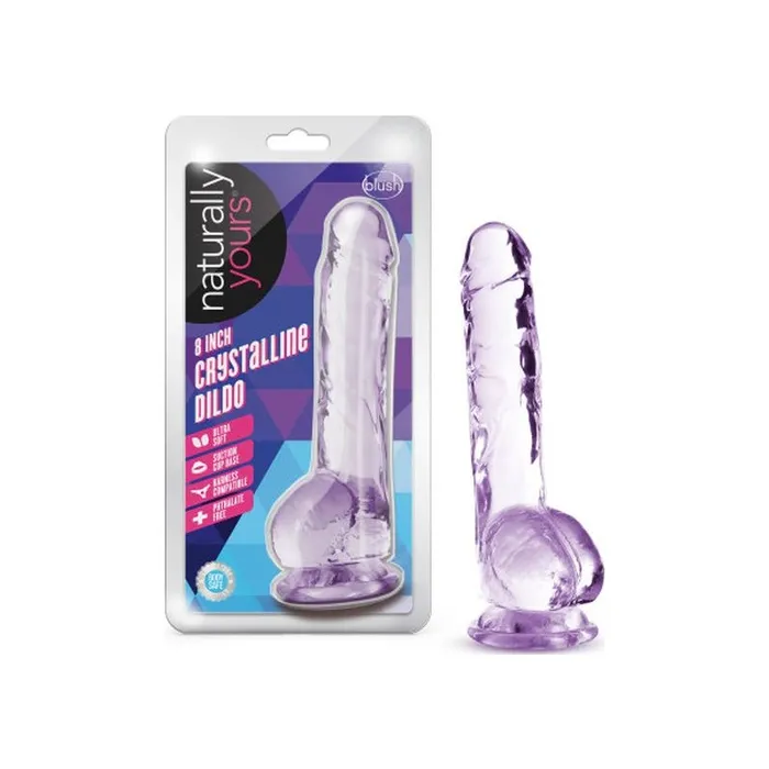 Naturally Yours Naturally Yours 8 Crystaline Dildo Amethyst Dildos