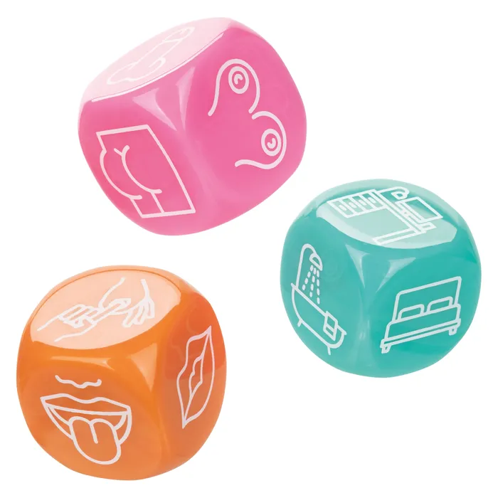 Naughty Bits Roll With It Icon Based Sex Dice Game CalExotics Couples