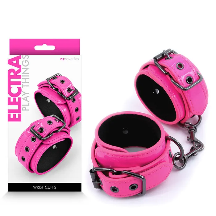 NS Novelties Vibrators Electra Wrist Cuffs Pinknsn131024