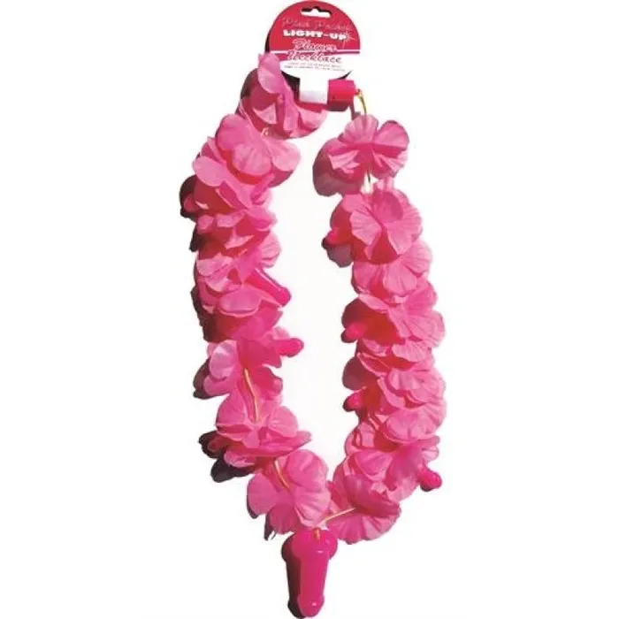 Pink Pecker LightUp Flower Necklace Hott Products Vibrators