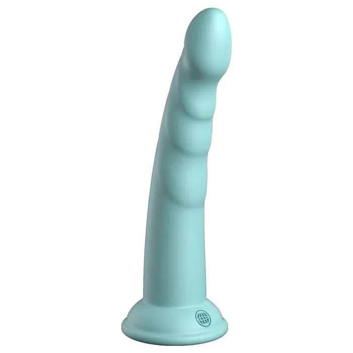 Pipedream Female Sex Toys | Dillio Platinum Slim Seven - Teal-(pd5387-14)