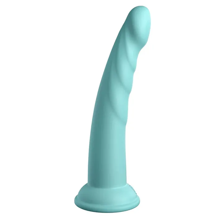 Pipedream Female Sex Toys | Dillio Platinum Slim Seven - Teal-(pd5387-14)