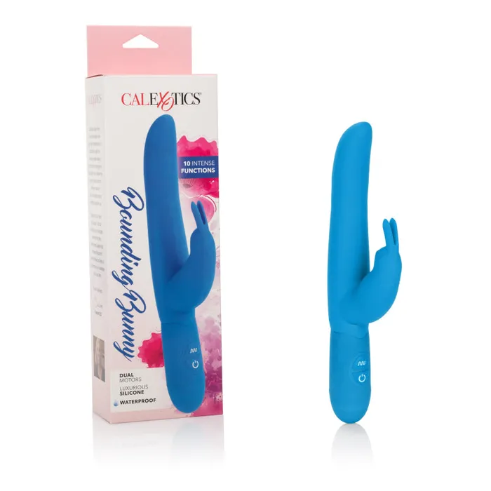 Posh 10-Function Silicone Bounding  Bunny -  Blue | CalExotics Vibrators