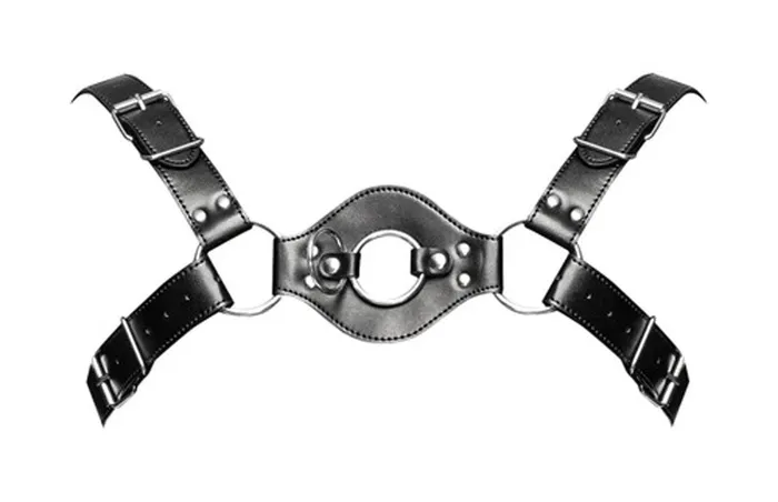 Restraints Male Power Libra Leather Harness Black