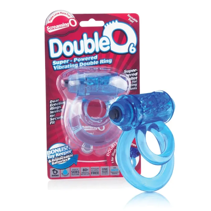 Screaming O Vibrators Doubleo 6 Each Blue