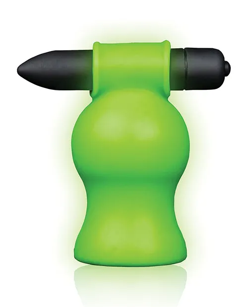 Shots Ouch Vibrating Head Masturbator - Glow In The Dark | Shots America Male Sex Toys