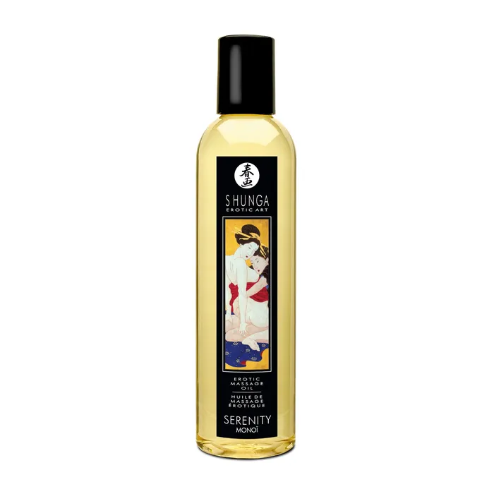 Shunga Erotic Massage Oil Serenity Monoi 84 Fl Oz Couples