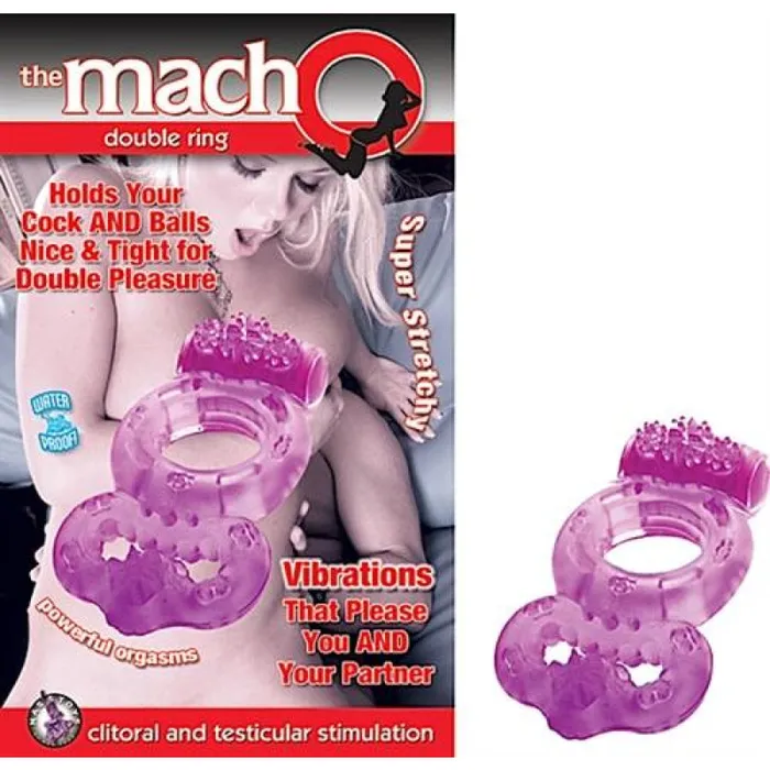 The Macho Double Ring Purple Nasstoys Dildos