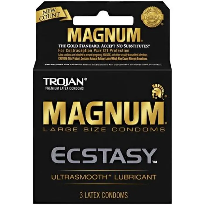 Trojan Condoms Enhancers Trojan Magnum Ecstasy 3 Pack