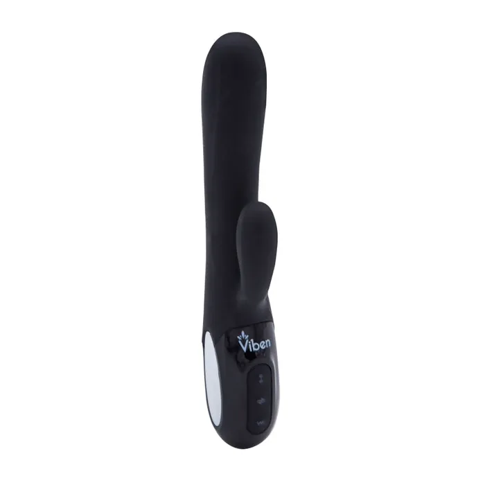 Viben Female Sex Toys | Hypnotic - Black - Thrusting Rabbit With Swinging Clitoral Stimulator