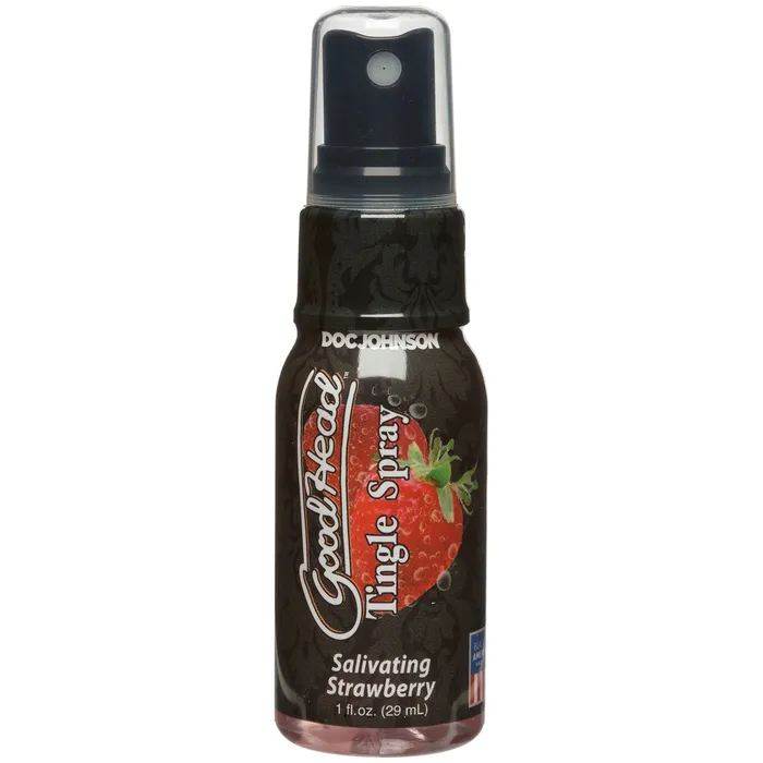 Vibrators Doc Johnson Goodhead Tingle Spray 1 Fl Oz Salivating Strawberry