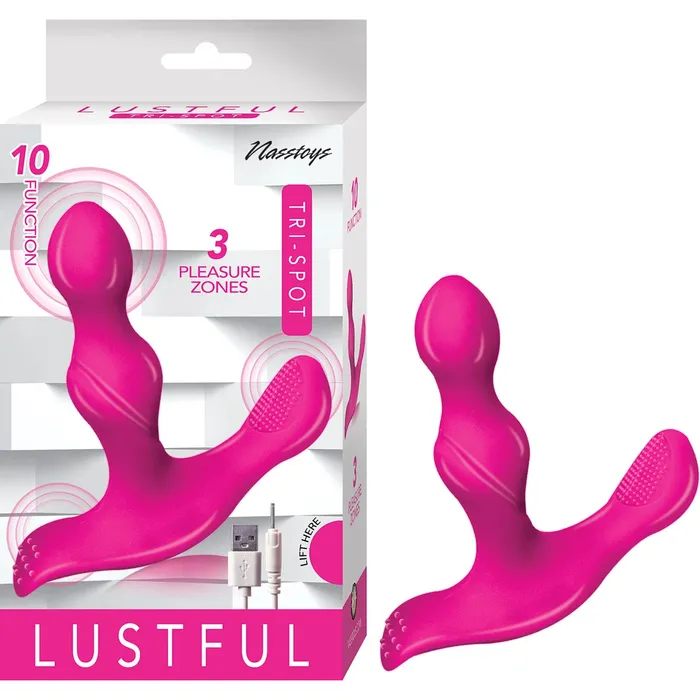 Vibrators Nasstoys Lustful TriSpot Black Vibrator from Nasstoys